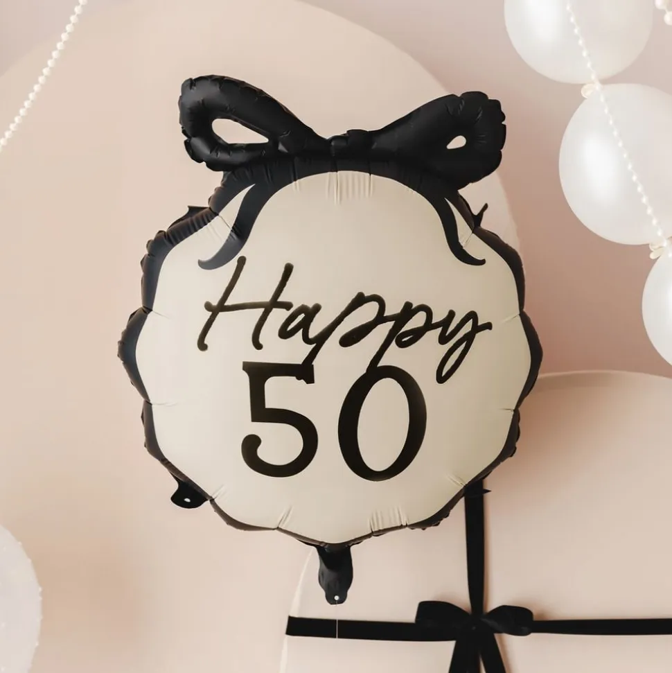 Folieballong Rosett Happy 50