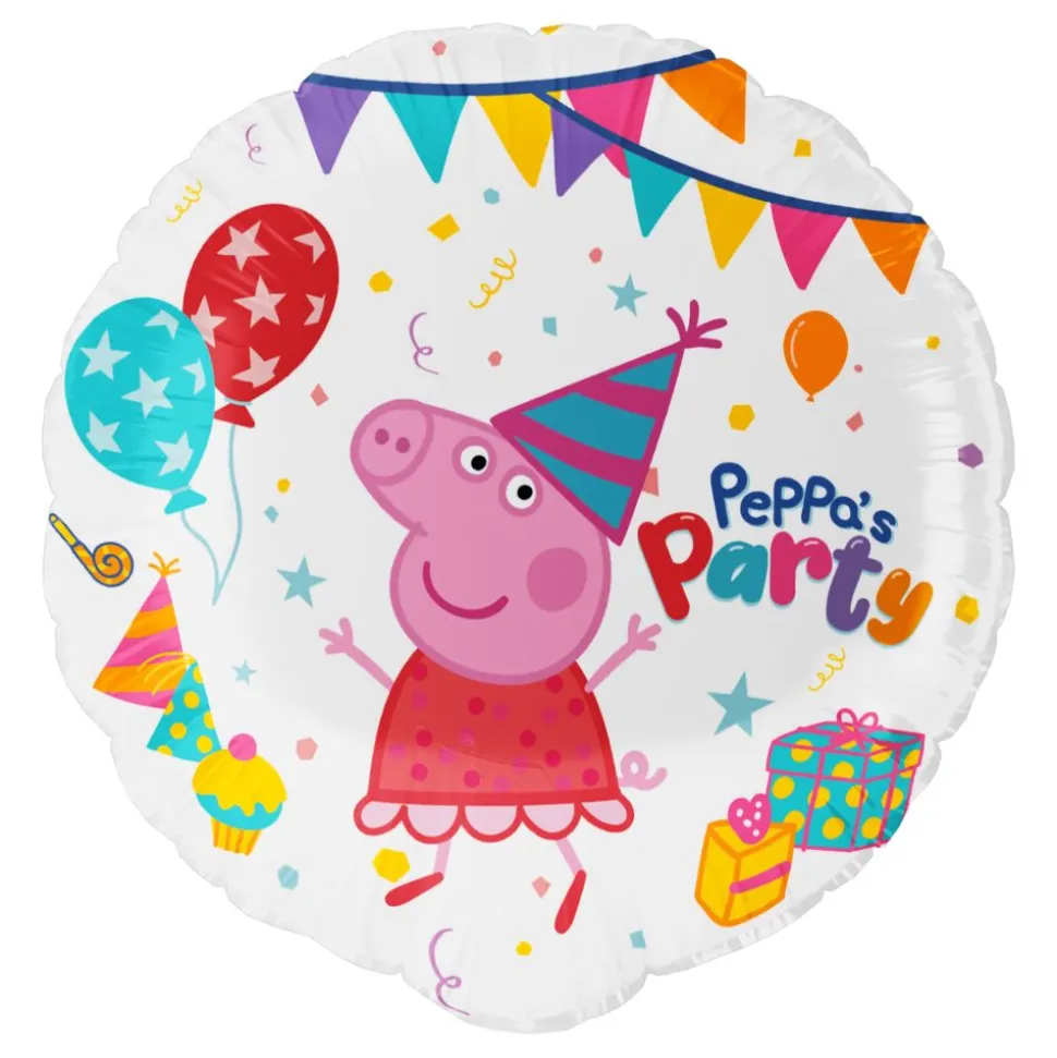 Folieballong Rund Greta Gris™ Peppa’s Party