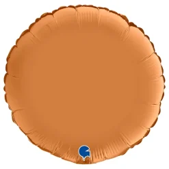 Folieballong Rund Sateng Caramel