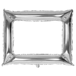 Folieballong Selfieramme Sølv