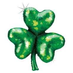 Folieballong Shamrock Holographic Shape
