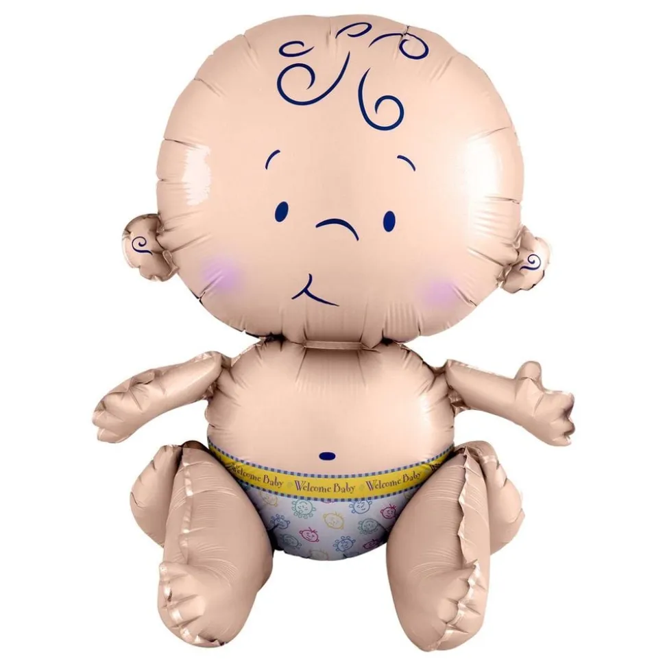 Folieballong Sittende Baby