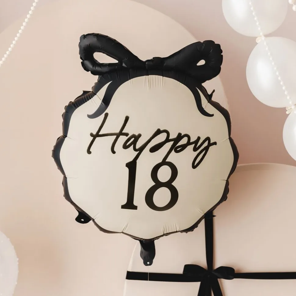 Folieballong Sløyfe Happy 18