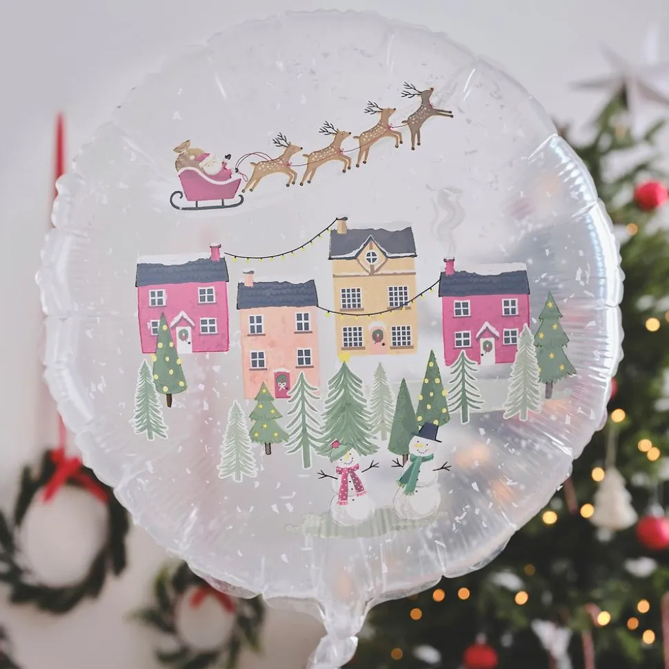 Folieballong Snøkule