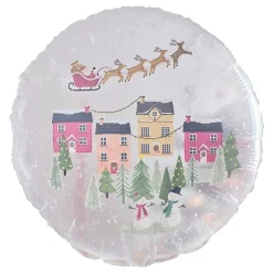 Folieballong Snøkule
