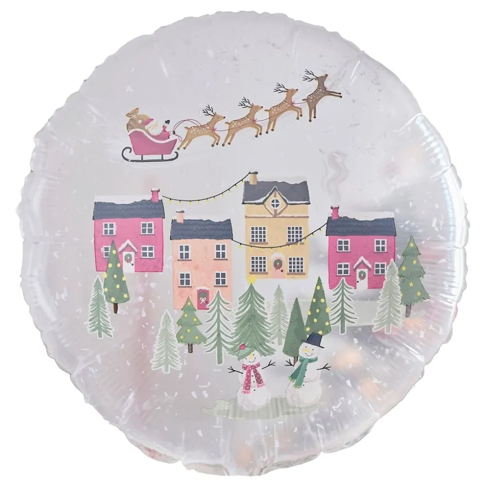 Folieballong Snøkule