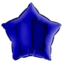 Folieballong Stjerne Blue Capri