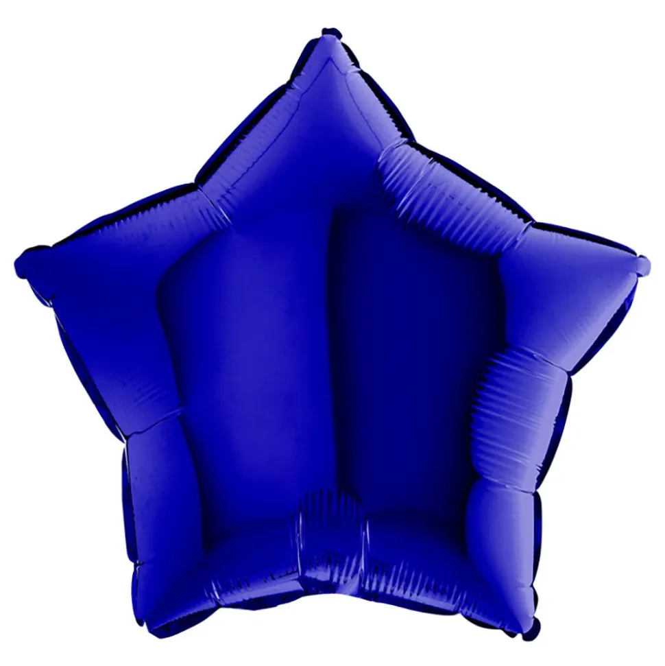 Folieballong Stjerne Blue Capri