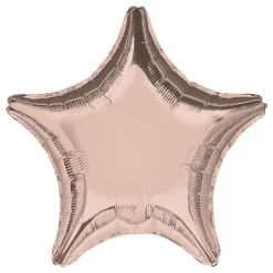 Folieballong Stjerne Roségull