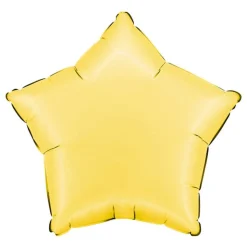 Folieballong Stjerne Satin Banana Yellow