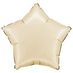 Folieballong Stjerne Satin Cream