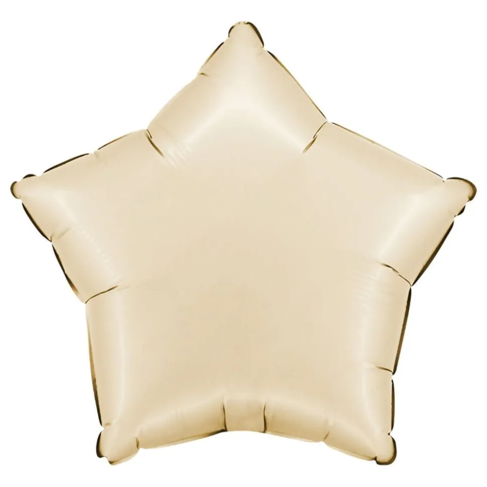 Folieballong Stjerne Satin Cream