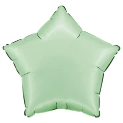 Folieballong Stjerne Satin Glazed Mint