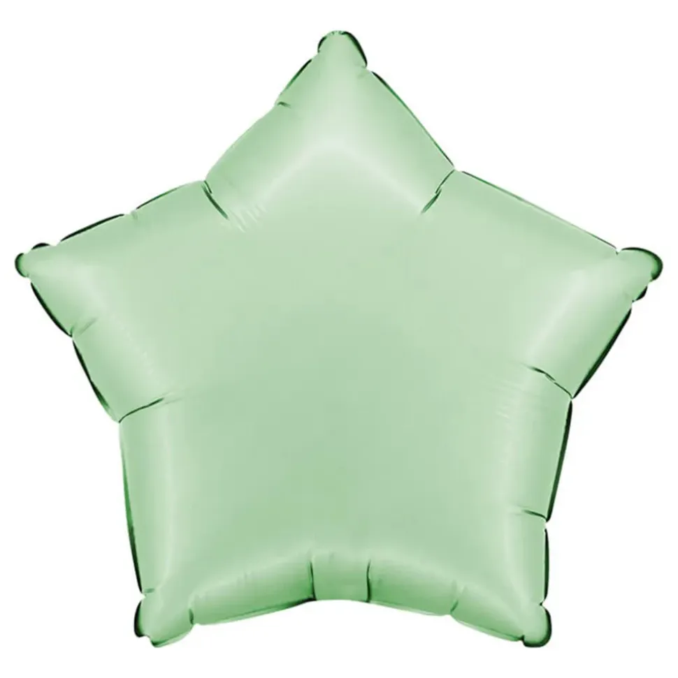 Folieballong Stjerne Satin Glazed Mint