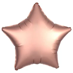 Folieballong Stjerne Silke Roségull
