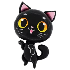 Folieballong Svart Katt Shape