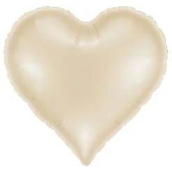 Folieballong Sweetie Heart Satin Cream