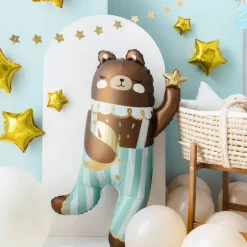 Folieballong Teddybjørn Blå