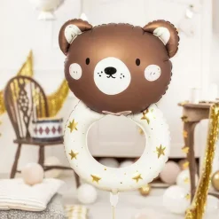 Folieballong Teddybjørn Rangle