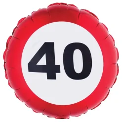 Folieballong Trafikkskilt 40