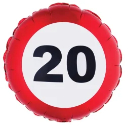 Folieballong Trafikkskilt 20