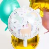 Folieballong Unicorn & Rainbows Happy Birthday