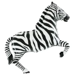 Folieballong Zebra