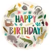 Folieballong Zoo Party Happy Birthday