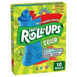 Fruit Roll-Ups Sour Blue Raspberry Berry Punch