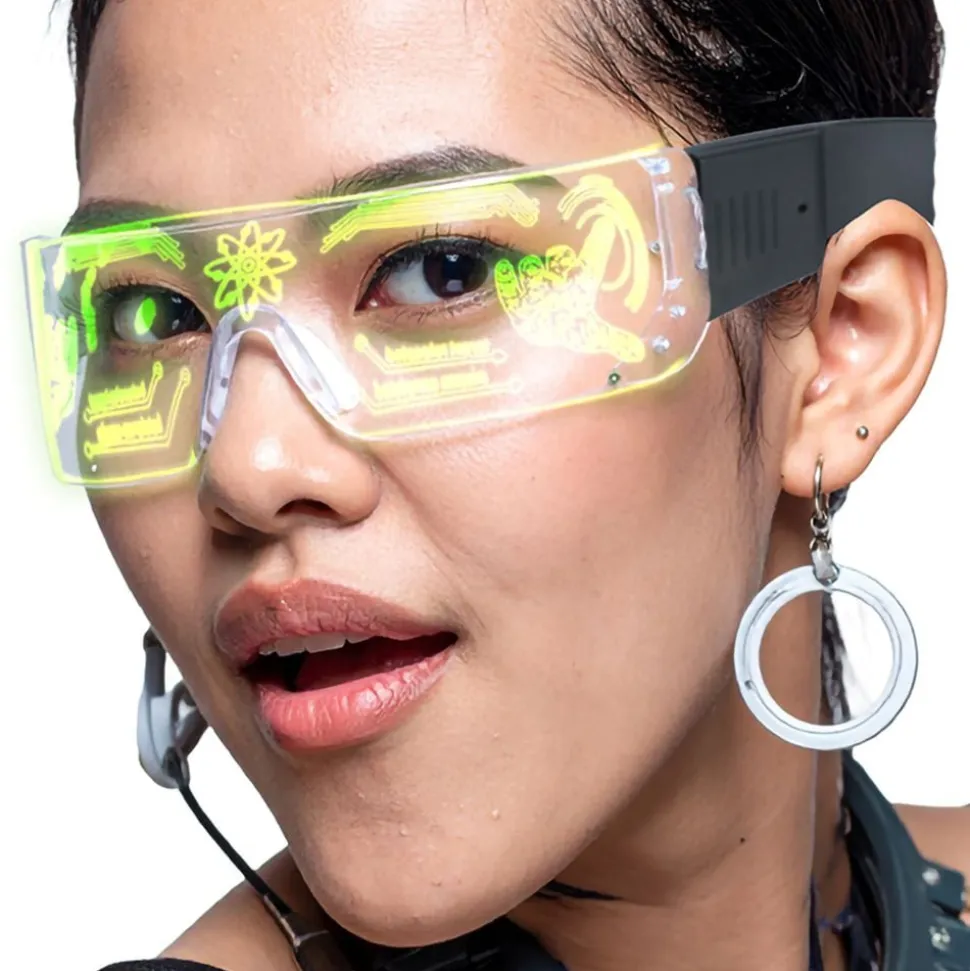 Futuristiske LED-briller