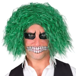 Gal Joker Grønn Parykk