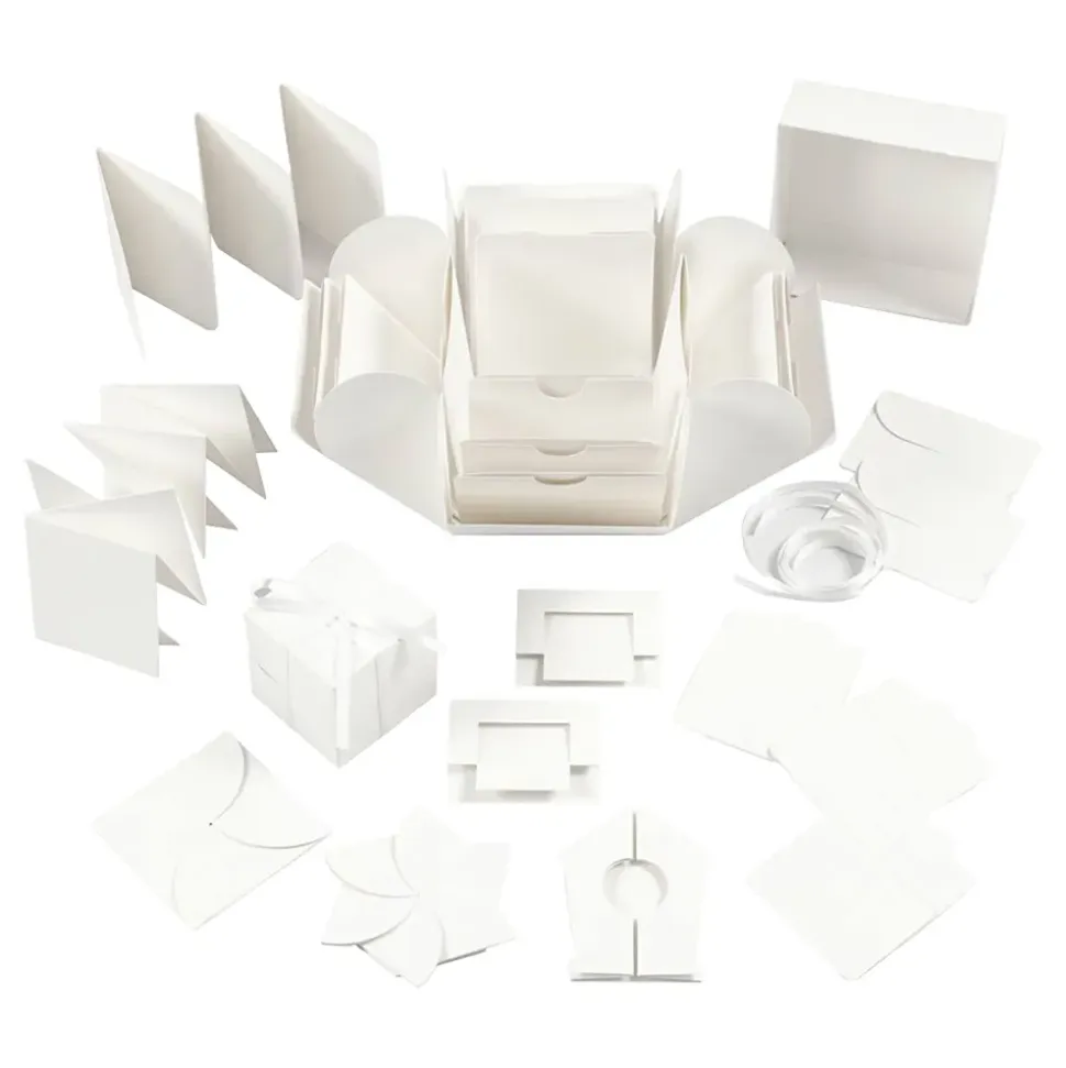 Gaveeske Explosion Box Hvit