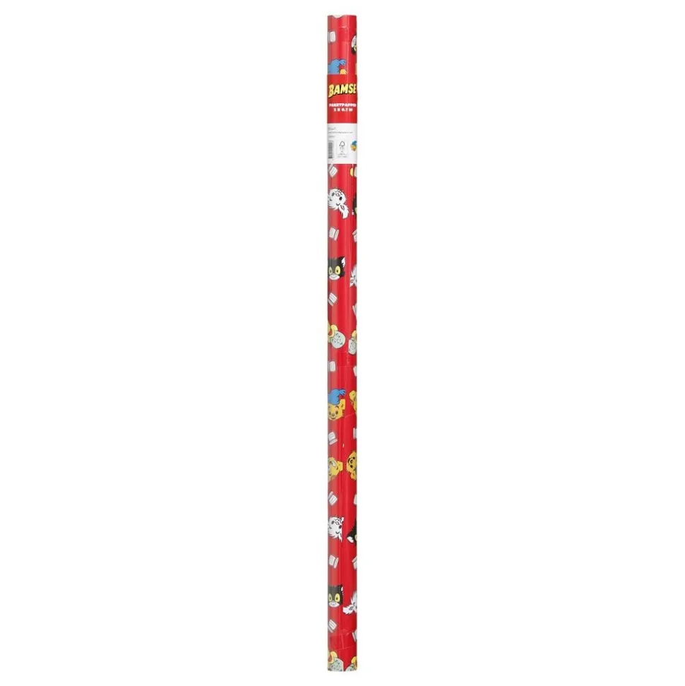 Gavepapir Bamse Rød