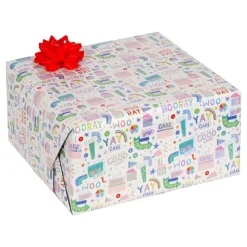Gavepapir Happy Birthday Hooray