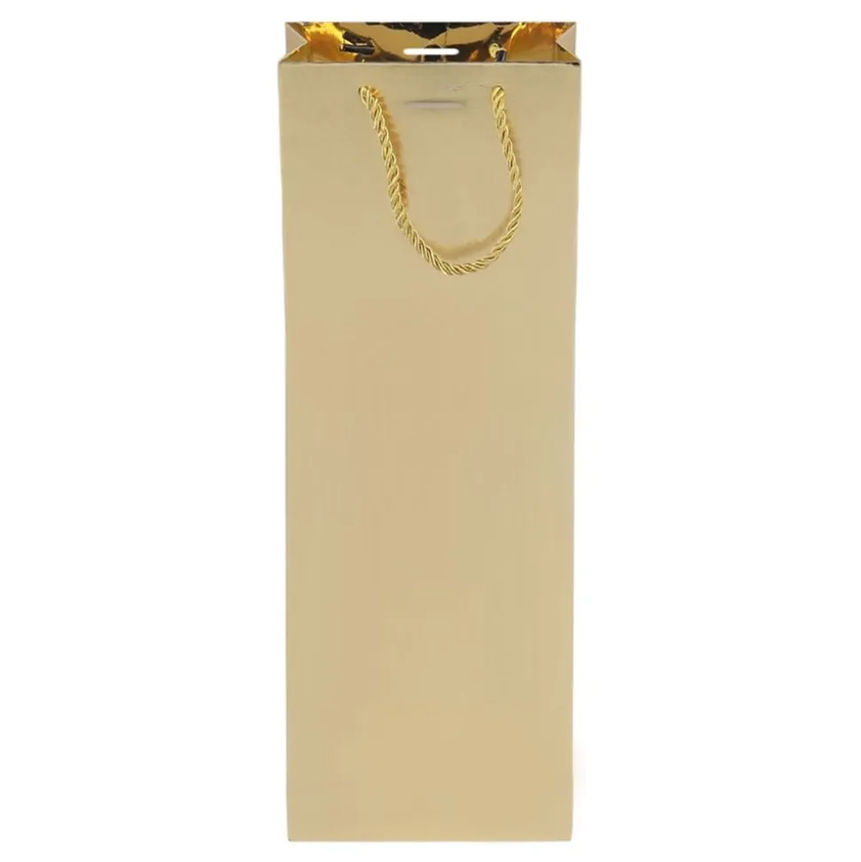 Gavepose Flaske Gull Metallic