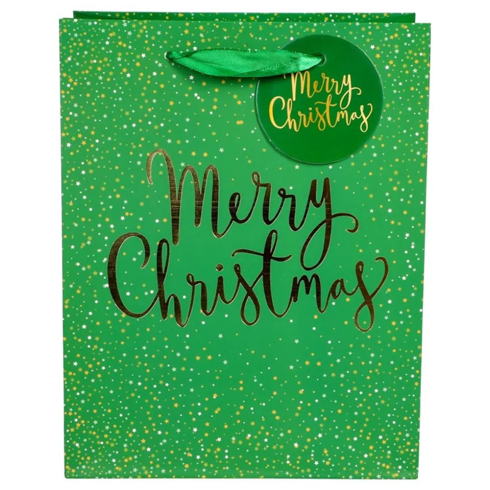 Gavepose Merry Christmas Grønn