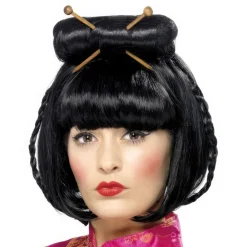 Geisha Svart Parykk
