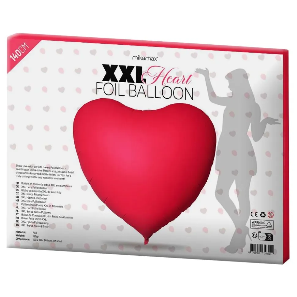 Gigantisk Folieballong Hjerte