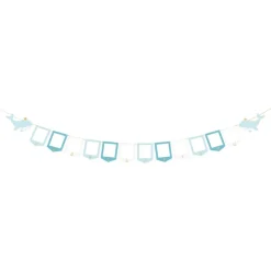 Girlander Bilderammer Baby Blå