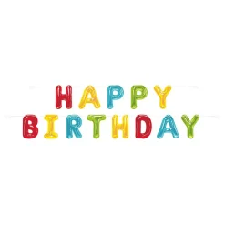 Girlander Happy Birthday Ballong