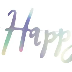 Girlander Happy Birthday Regnbueglitrende