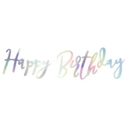 Girlander Happy Birthday Regnbueglitrende