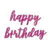 Girlander Happy Birthday Rosa/Glitter