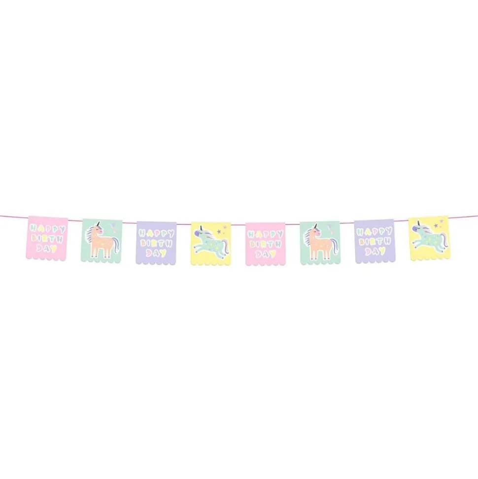 Girlander Happy Birthday Unicorns & Rainbows