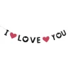 Girlander I Love You med Hjerter