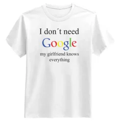 Girlfriend Google T-skjorte
