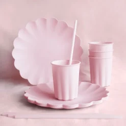 Gjenbrukbare Sugerør Rosa