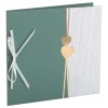 Gjestebok Hjerte Dusty Green