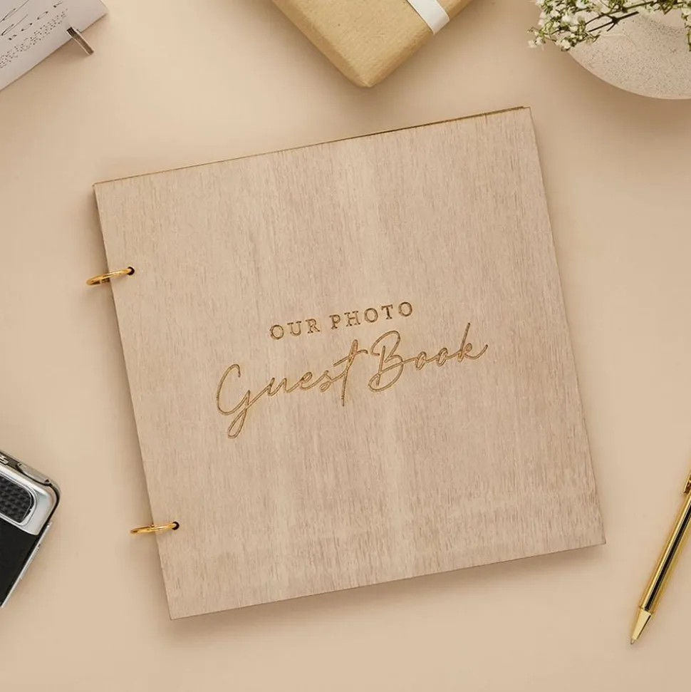 Gjestebok Our Photo Guest Book i tre-kit