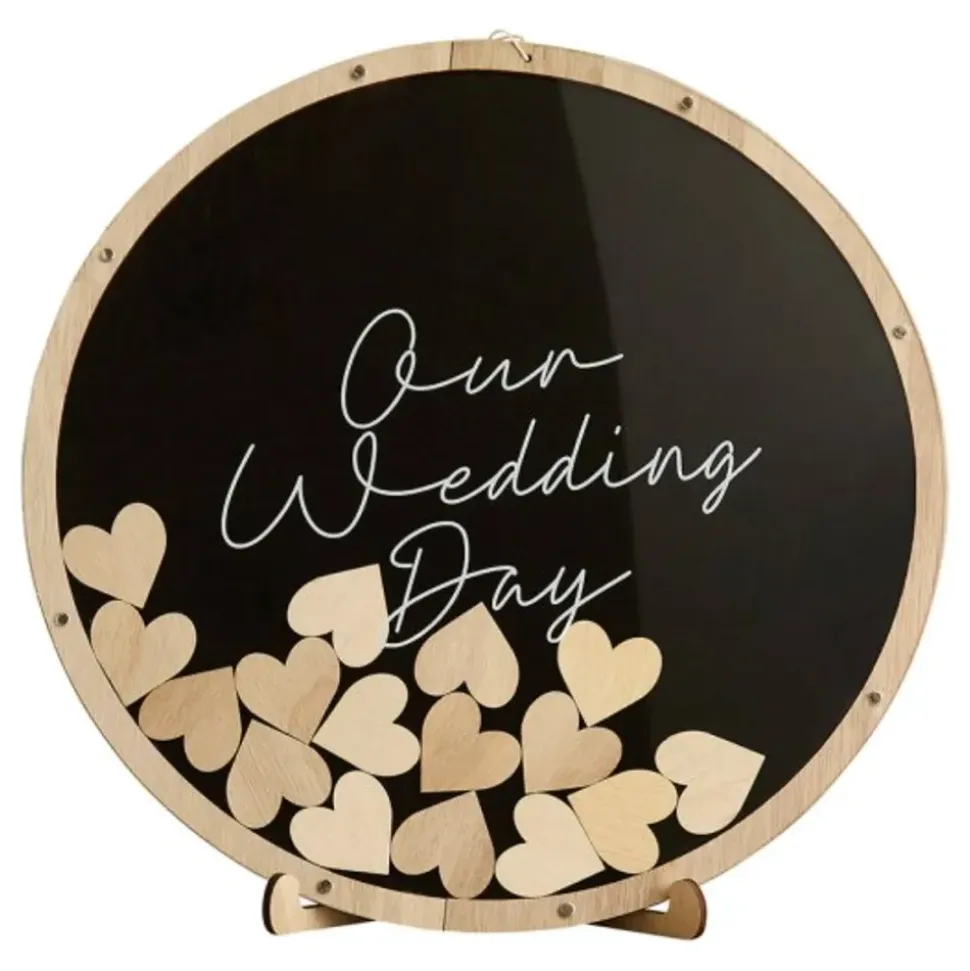 Gjestebok Our Wedding Day i tre